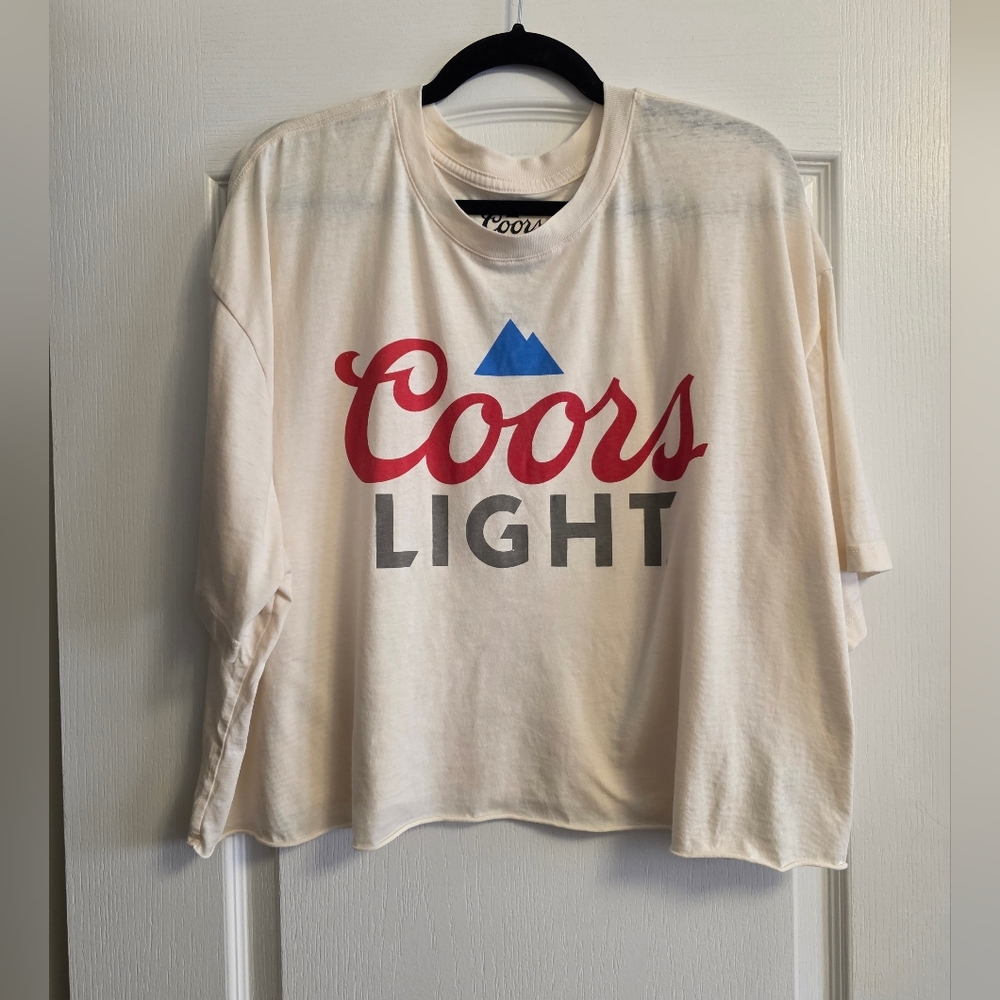 Forever 21 Plus | Coors Light Graphic T-Shirt | White | 3X